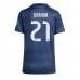 Real Madrid Brahim Diaz #21 Bortedrakt Dame 2025-26 Korte ermer